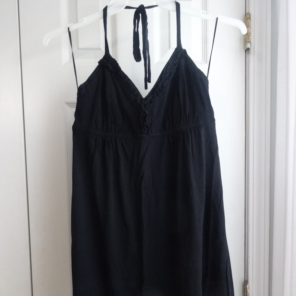 Black Express Halter Dress